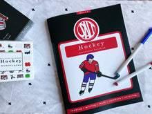 Load image into Gallery viewer, Hockey Educational Work &amp; Coloring Book