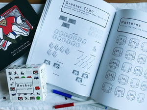 Hockey Educational Work & Coloring Book